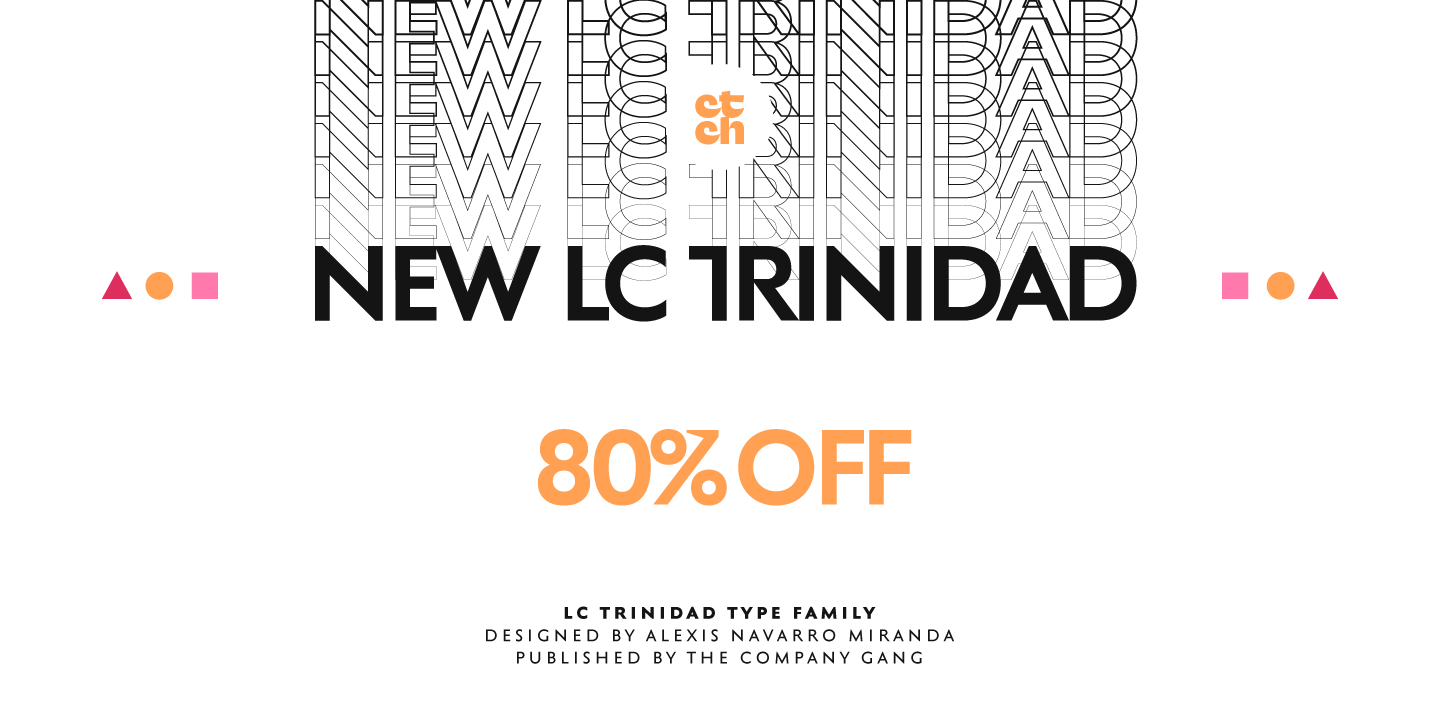 Пример шрифта LC Trinidad #1